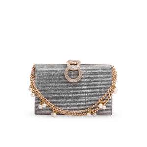 Women's <b>Silver</b> Bridal <b>Clutch</b> P15271 - Product Image 3