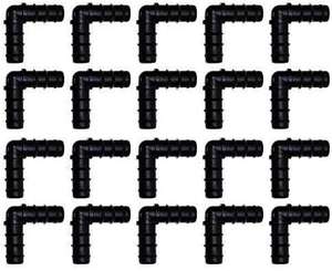 16mm 20mm Drip Elbow Black Poly Pipe Fittings <b>Quick</b> <b>Connector</b> Eco Friendly Irrigation Garden Agricultural Supply - Product Image 2