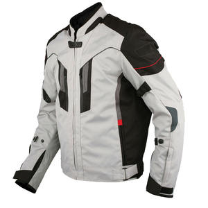Blouson de moto pour homme à manches longues, coupe-vent, color-block, équipement de sécurité textile, toutes saisons, style adulte - Product Image 4