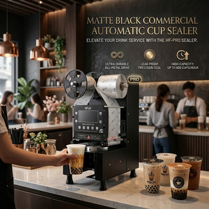 เครื่องซีลฝาแก้วอัตโนมัติ KEIFU HF-F95pro (สีดำ) สีดำด้าน สำหรับแก้วขนาด 90/95 มม. รุ่นใช้งานเชิงพาณิชย์ ปริมาณการผลิตสูง - Product Image 3