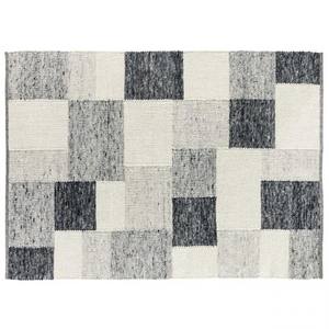 Tapis scandinave en laine tissé à la main, épais et confortable, en feutre de laine, pour couloir, motif kilim abstrait, fait main, tufté - Product Image 2