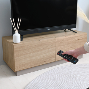RUR35 Moderno Soporte de TV de MDF con Almacenamiento para Muebles de Sala de Estar, Diseño Minimalista de Montaje en Suelo - Product Image 5