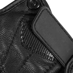 Gants de moto rétro d'été en cuir véritable avec protection contre les chocs, compatibles avec les écrans tactiles, pour hommes et femmes - Product Image 3