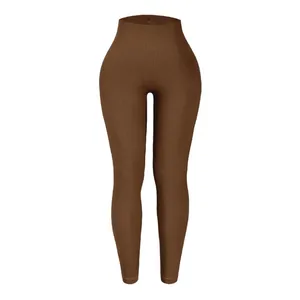 High Waist Seamless Full Length Animal Print Yoga <b>Leggings</b> 90% Nylon Four-Way Stretch Breathable Quick Dry Elastic Waist <b>Pockets</b> - Product Image 2