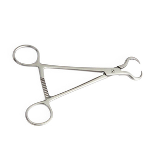 คีมจับกระดูกแบบโค้ง ยี่ห้อ Lewin รุ่น Bone Holding Clamps ปากหยัก คุณภาพดีเยี่ยม ผลิตจากสแตนเลส เหมาะสำหรับการจับกระดูกและยึดกระดูกในงานศัลยกรรมกระดูก - Product Image 1