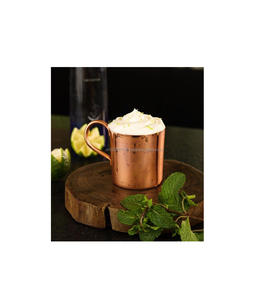 Elegante taza de mula de cobre hecha a mano con acabado brillante y base grabada adecuada para regalos de alta gama y uso festivo - Product Image 2