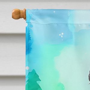 Gran Multicolor Poliéster Caniche Casa de Navidad Bandera Porche Manga Poste Decorativo Patio Banner Obra DE ARTE Colgante de pared - Product Image 3