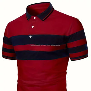 Nueva Camiseta de algodón de verano a la moda para hombre, Camiseta deportiva informal de manga larga con polos transpirables ajustados, polos para hombre - Product Image 1
