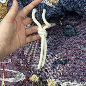 กางเกงขาสั้นผ้าทอคุณภาพสูงสำหรับผู้ชาย สไตล์สตรีทแวร์ ระบายอากาศได้ดี ดีไซน์แบบผ้าห่ม แฟชั่นลำลอง - Product Image 4