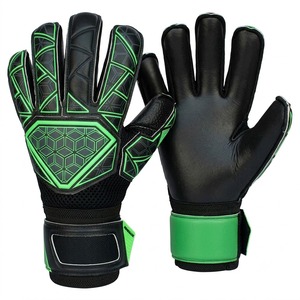 White Color Latex Made Non-Slip High Quality Unisex Soccer Goalkeeper <b>Gloves</b> Pull on Closure Roll Finger Design Sports Training - Product Image 3