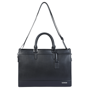 Luxury High Quality 14" Laptop <b>Briefcase</b> Smart Office Genuine <b>Leather</b> Ho Chi Minh City Manufacturer's Favorite Business Bag - Product Image 5