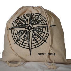 Eco-Friendly Cotton Drawstring Backpack <b>Large</b> Space Waterproof Storage Canvas Sports Bag Stylish Sublimation Fashionable 23L - Product Image 1