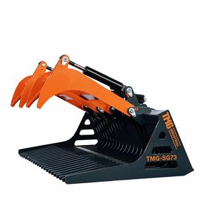 Pinza a scheletro per skid steer da 72 pollici, attacco universale, apertura braccio 34 pollici, spaziatura denti 3 pollici, capacità di carico 2600 libbre, TMG SG73 - Product Image 2