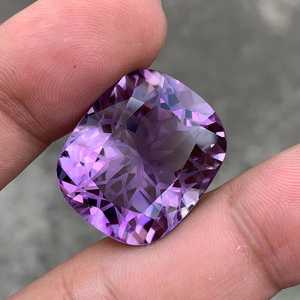 Ametista Natural de Corte Cojín, Limpia con Claridad Loupe, Rosa Lavanda Púrpura, Gema Suelta de África - Product Image 4