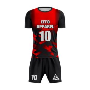 Service OEM, uniformes de football personnalisés, 100% polyester, séchage rapide, respirant, léger, vêtements d'entraînement, nouveau design, prix bas, en vente - Product Image 1