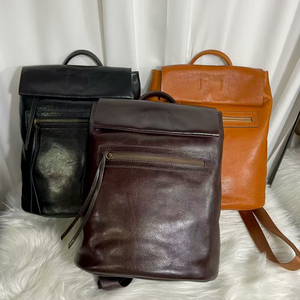Vintage Style Leather <b>Backpack</b> With Spacious Interior Laptop Space <b>Secure</b> Buckle Closure And Comfortable Daily Carry Design - Product Image 5