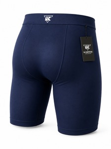 Compression Shorts Gym Wear CrossFit Fitness Workout Sports Running Eco-Friendly Inner Solid Casual Customized Logo Men's High - Product Image 3