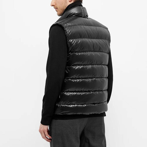 Chaqueta de Plumón de Invierno de Moda y Calidad, Chaleco con Capucha, Chaqueta sin Mangas para Hombre, Chaleco de Plumón sin Mangas - Product Image 3