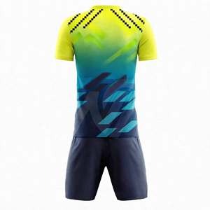 <b>STAR</b> SPEED Men's Soccer Jersey Set <b>Light</b> Blue Plain Dyed Short Sleeve Waterproof Breathable Eco-Friendly Polyester Uniform - Product Image 5