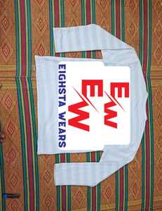 T-shirt de luxe épais en maille gaufrée à manches longues pour homme, imprimé graphique vintage, streetwear, personnalisé, marque privée, collection archivée - Product Image 4