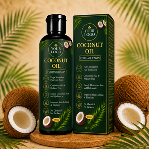 Aceite de Coco Puro para Cabello y Piel |   Aceite de Coco Virgen Natural para el Crecimiento del Cabello, Cuidado del Cuero Cabelludo y Humectación de la Piel - Product Image 5