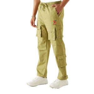 Solid Trader Versatile <b>Cargo</b> Apparel Soft <b>Stretch</b> Cotton Blend Comfortable Waistband High Quality Male <b>Cargo</b> Pent & Trouser - Product Image 1