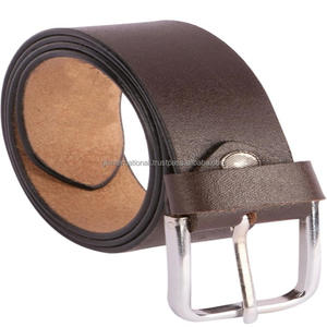 Calidad de exportación Precio al por mayor Cinturón casual de cuero genuino con hebilla de una sola punta niquelada de alta calidad - Product Image 5