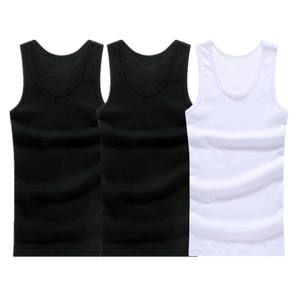 Camiseta de tirantes de algodón negra extragrande para hombre con estampado personalizado, estilo Y-back, OEM, precio bajo - Product Image 2