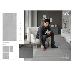 กระเบื้องพอร์ซเลนขัดเงาสีเทาขนาด 24x48 60*120 ซม. ขายดี กระเบื้องปูพื้นภายนอกแบบ 3 มิติ เงา กระเบื้องปูพื้นเรืองแสงสำหรับตกแต่งบ้าน ห้องโถง ผนังและพื้น - Product Image 3