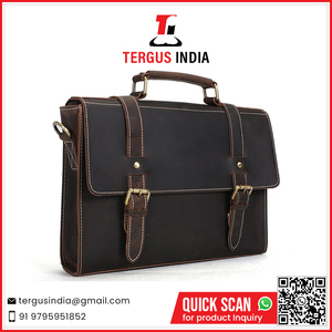 Sacoche pour ordinateur portable en cuir moderne pour hommes, élégante, pour le bureau et les affaires, à prix compétitif - Product Image 2