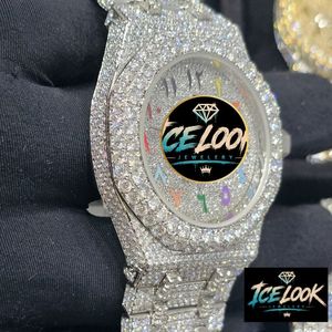 นาฬิกาข้อมือ ICELOOK สแตนเลสสตีลหรูหรา ขนาด 40 มม. ตัวเรือนทรงกลม ระบบควอตซ์ แสดงวันที่ ดีไซน์แฟชั่นสำหรับทุกเพศ - Product Image 4