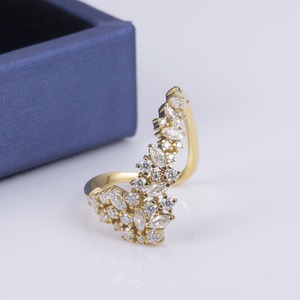 แหวนทองประดับเพชรโมอิสซาไนต์ทรงกลมเจียระไนแบบใหม่ สไตล์ฮิปฮอป สำหรับงานแต่งงาน งานครบรอบ หรือเป็นของขวัญ - Product Image 5