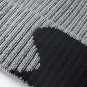 Bonnet en laine tricoté chaud doublé polaire épais pour l'automne et l'hiver, couleurs assorties, protection auditive, idéal pour l'extérieur - Product Image 3