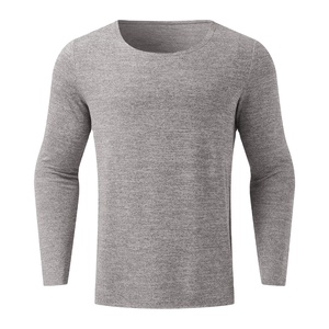 เสื้อสเวตเตอร์ระบายอากาศคอกลมผ้าเทอร์รี่คอกลมแขนยาวสำหรับผู้ชาย - Product Image 4