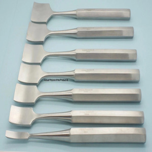 JAMSO INDUSTRIES Lot de 7 osteotomes Hibbs courbés de 7,5 po, instruments orthopédiques JI-3117, manuels, certifiés CE - Product Image 4