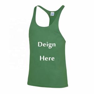 Logo personnalisé Débardeur côtelé pour hommes respirant en coton tricoté à manches courtes Style décontracté grande taille XL vente en gros directe d'usine - Product Image 4