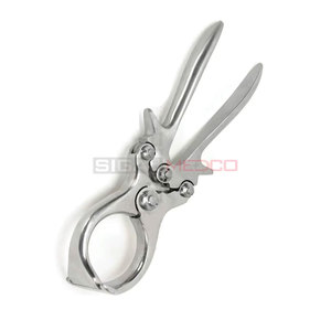Pince de Castration en Acier Inoxydable Allemand Réutilisable de Haute Qualité, Durable, Professionnelle, Sûre et Efficace pour la Chirurgie Vétérinaire du Bétail - Product Image 3