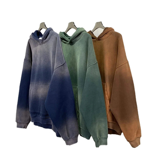 Sweat-shirt à capuche surdimensionné pour femme, couleur unie, manches longues, en coton tricoté, respirant, avec poches, coupe courte, idéal pour l'automne - Product Image 5