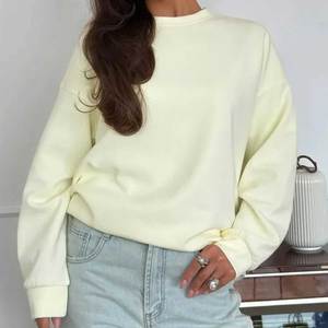 Sweat-shirt à col montant pour femme, doublé en polaire, de haute qualité, confortable, surdimensionné, doux, 100% coton, respirant, écologique, ODM - Product Image 2