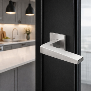 Luxury Solid Brass Door Lever <b>Handle</b> Set | High-End Interior Door <b>Handles</b> with Mortise <b>Lock</b> | Antique, Black, Gold & Graphite - Product Image 4