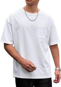 เสื้อยืดโอเวอร์ไซส์ผ้าฝ้ายแท้ 100% น้ำหนัก 220 กรัม พิมพ์ลายตามสั่งที่ไหล่ สไตล์ฮิปฮอป ไซส์พลัส ผ้าฝ้ายแท้ 100% ทรงบ็อกซี่ สำหรับผู้ชาย - Product Image 1
