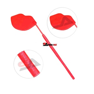Espejo de pestañas 2024 con forma de labio, espejo de extensión de pestañas de acero inoxidable de Color rojo con logotipo personalizado - Product Image 2