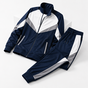 Conjunto Deportivo Personalizado para Hombre con Sudadera con Cremallera Completa, Pantalones Deportivos de Poliéster Premium, Ropa Deportiva para Gimnasio y Running, OEM, ODM, Marca Privada - Product Image 5