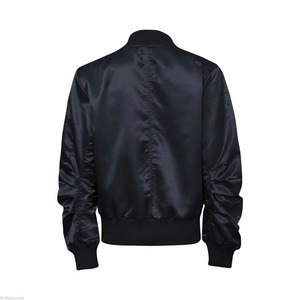 Satin <b>Jacket</b> in Factory Price Best Different Size Men Golden Satin Bomber <b>Jacket</b> Unisex Casual Zipper Closure Stand Collar - Product Image 6