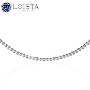 Colliers tennis en diamants Source Diamond Factory, bijoux en or 18 carats, cadeaux, fêtes et mariages, collier unisexe - Product Image 3
