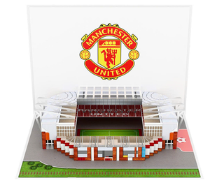 Manchester United 3D Pop-Up Stadium Greeting Card Paper <b>Gift</b> Item Digital Printing Gloss Lamination - Product Image 1