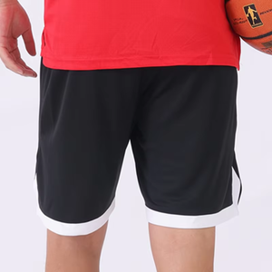 Shorts de basketball pour hommes, vêtements de sport pour la course à pied et la gym, shorts respirants pour l'entraînement, shorts amples pour hommes, logo personnalisé - Product Image 4