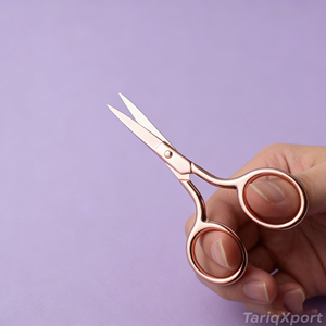 High-quality Mini Eyelash Eyebrow <b>Scissors</b> Beauty Tools Sharp Blade Tip Ceramic Handle Nose Moustache <b>Beard</b> Facial Hair - Product Image 2