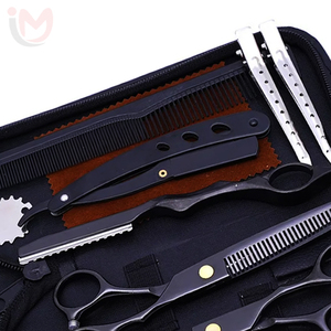 Professional High Quality Durable Stainless Steel Hair Styling <b>Tools</b> Set Customized Color Scissors Thinning <b>Shears</b> Comb Razor - Product Image 2