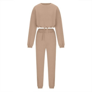 <b>Women's</b> <b>Jogging</b> Tracksuit Full Zip Jacket Tapered <b>Pants</b> Athletic Matching Two Piece Set - Product Image 4